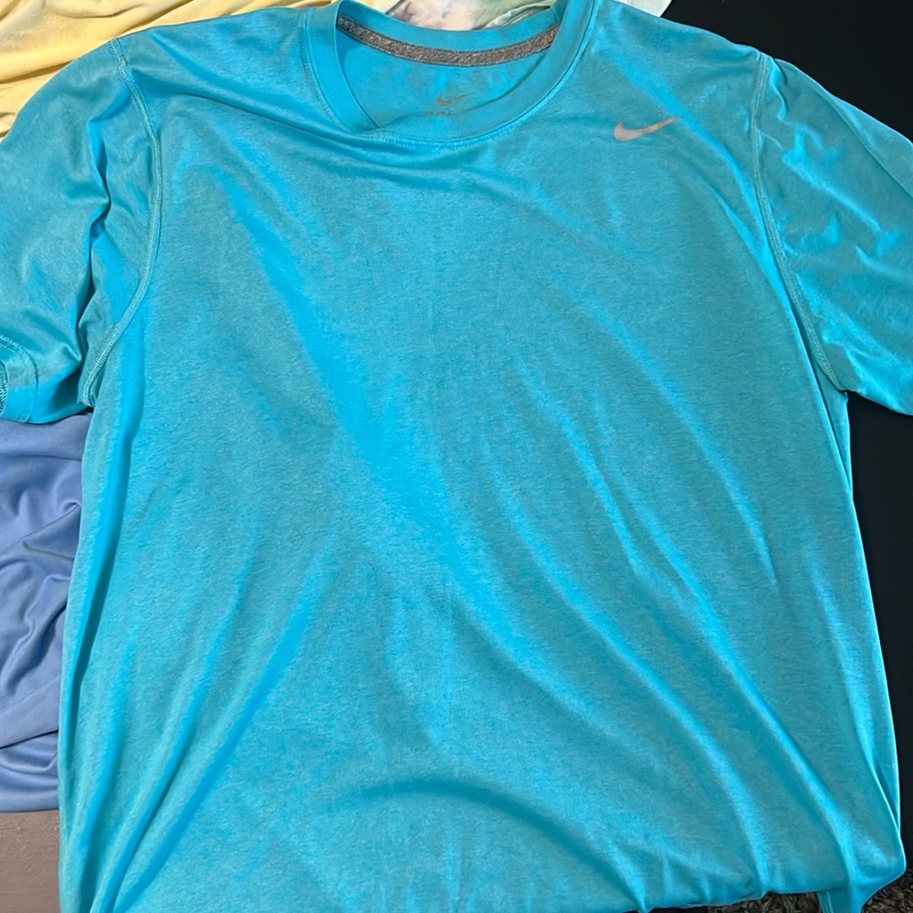 Two Nike dri fit shirts